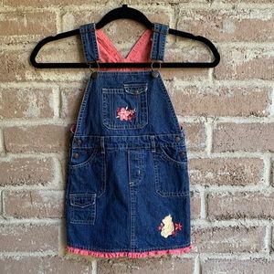 Disney Winnie the Pooh denim overall dress